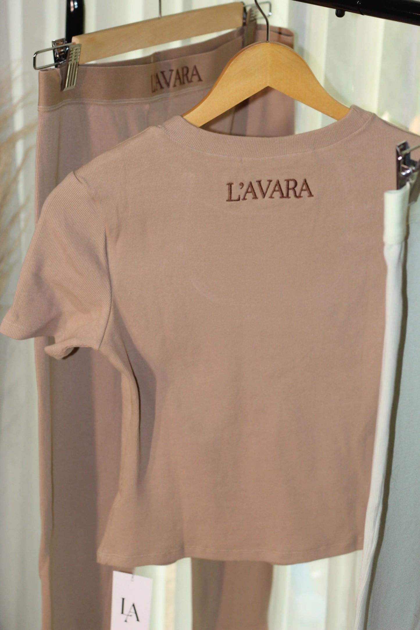 Warm Mocha Lounge Set - Two-Piece Ribbed Loungewear for Women | L'Avara & Co.